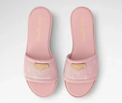 “LV“ Denim Sandalen