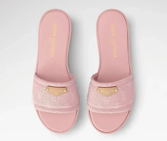 “LV“ Denim Sandalen