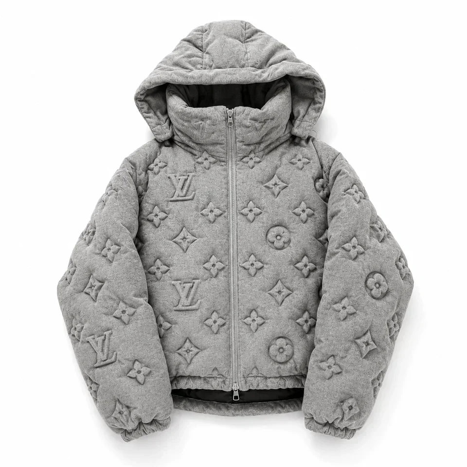 "LV" Grey Puffer
